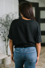 Together We're Unlimited Basic V-Neck Tee in Black
