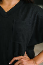 Together We're Unlimited Basic V-Neck Tee in Black