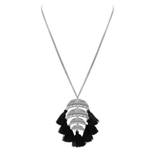 Ximena Collection - Silver Raven Necklace