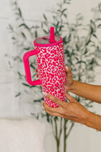 Yes, Girl, Yes Leopard Print Tumbler in Hot Pink - Sunshine Styles Boutique
