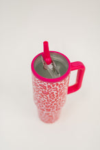 Yes, Girl, Yes Leopard Print Tumbler in Hot Pink - Sunshine Styles Boutique