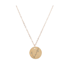 Zodiac Collection - Rose Gold Pisces Necklace (Feb 19 - Mar 20)