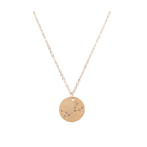 Zodiac Collection - Rose Gold Virgo Necklace (Aug 23 - Sep 22)