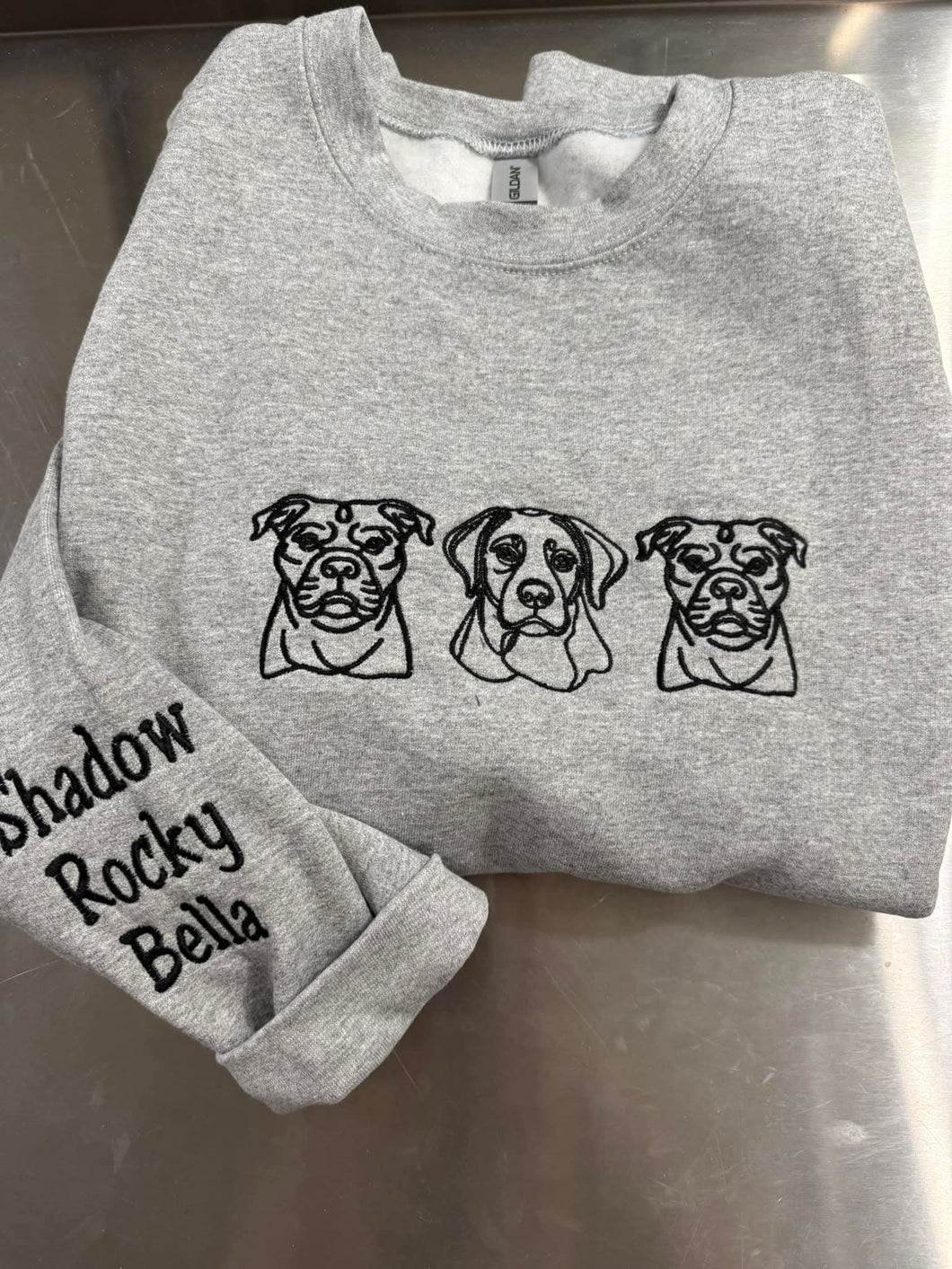 Embroidered Custom Dog Sweatshirt