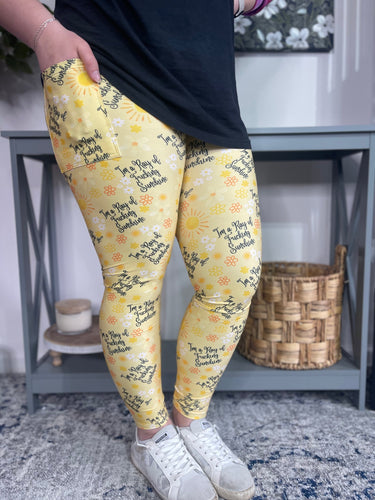 Ray of F*** Sunshine Leggings w/ Pockets