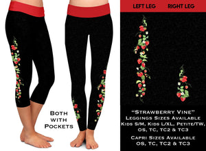 Strawberry Vine Leggings & Capris