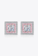 Moissanite Square Stud Earrings