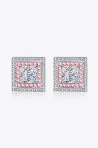 Moissanite Square Stud Earrings