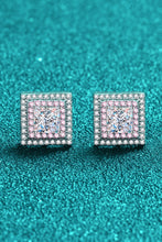 Moissanite Square Stud Earrings