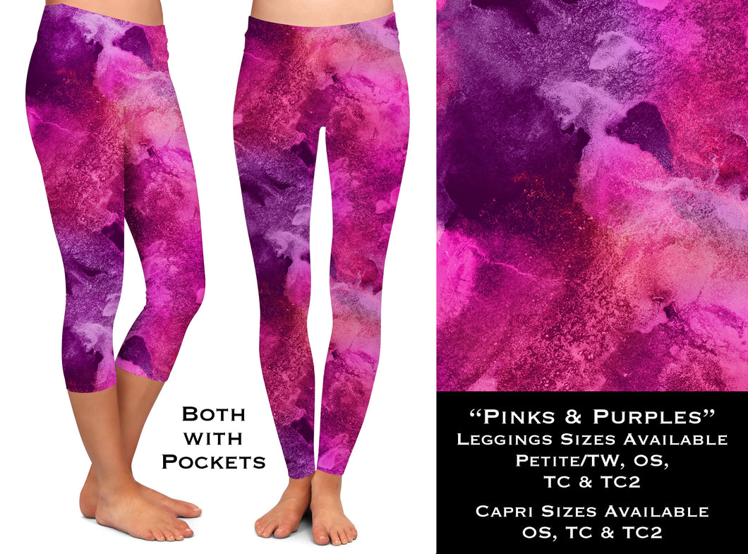 Pink & Purple - Legging & Capri