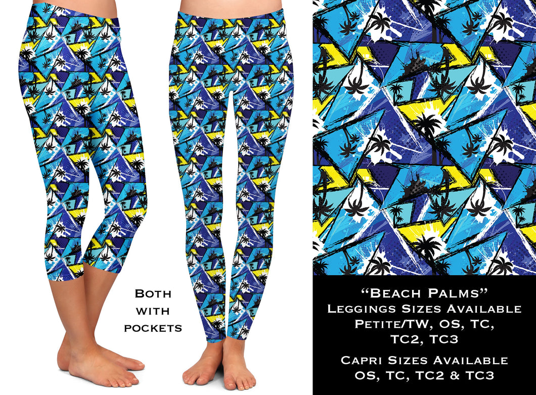 Beach Palm - Leggings & Capris - Sunshine Styles Boutique