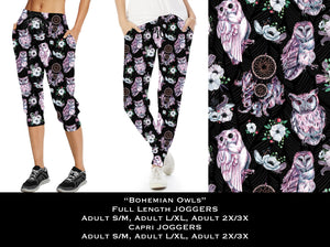 Bohemian Owls - Full & Capri Joggers - Sunshine Styles Boutique