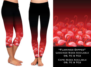 Flamingo Dipped - Leggings & Capris