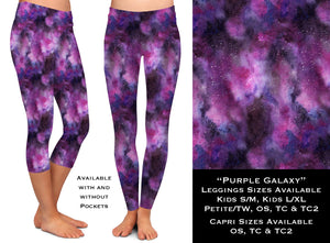 Purple Galaxy - Legging & Capri