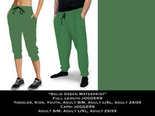 Solid Green Waterprint - Full & Capri Joggers - Sunshine Styles Boutique