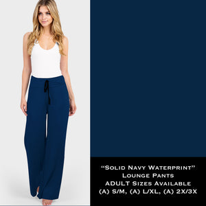 Solid Navy - Lounge Pants