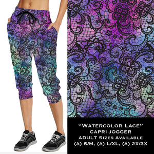 Watercolor Lace - Full & Capri Joggers - Sunshine Styles Boutique