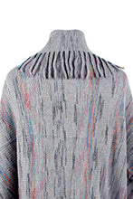 Fringe Detail Printed Poncho