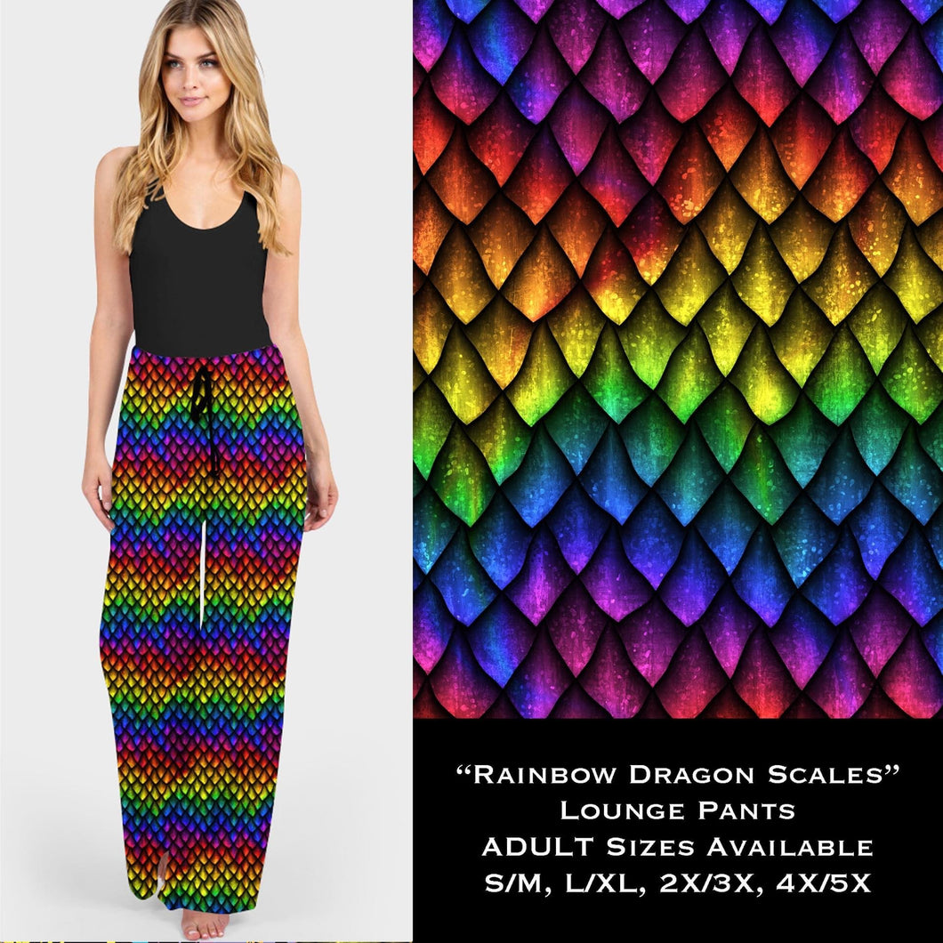 Rainbow Dragon Scales - Lounge Pants - Sunshine Styles Boutique