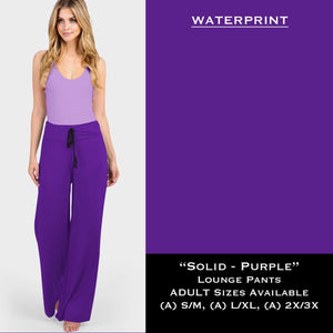 Solid Purple - Lounge Pants