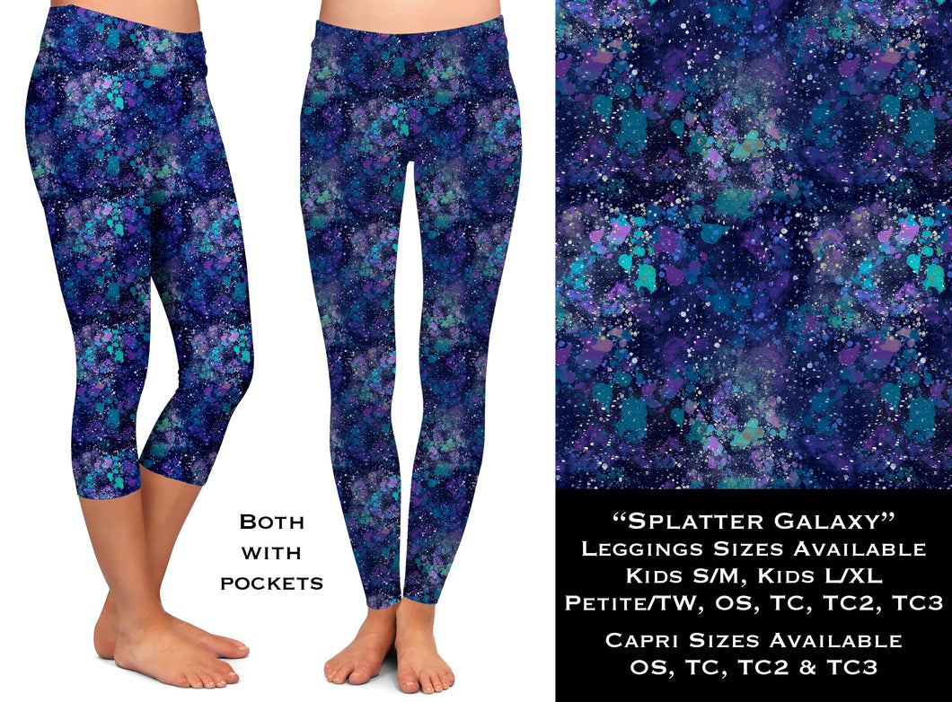 Splatter Galaxy - Legging & Capri