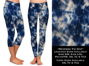 Reverse Tie Dye - Legging & Capri