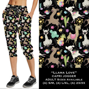 Llama Love - Full & Capri Joggers