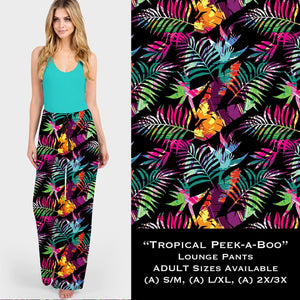 Tropical Peekaboo - Lounge Pants